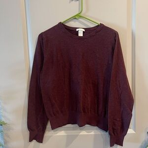 H&M Burgundy Sweater